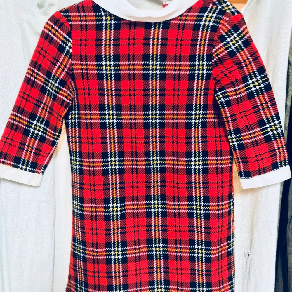 1960s Tartan Mini Dress